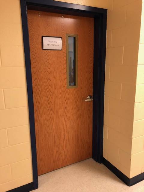 classroom door