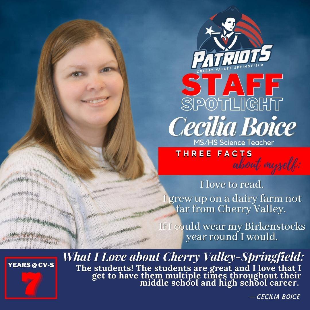 Staff Spotlight: Cecilia Boice