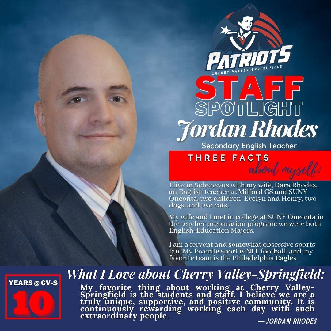 Staff Spotlight: Jordan Rhodes