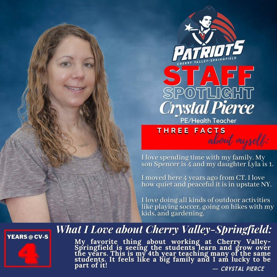 Staff Spotlight: Crystal Pierce