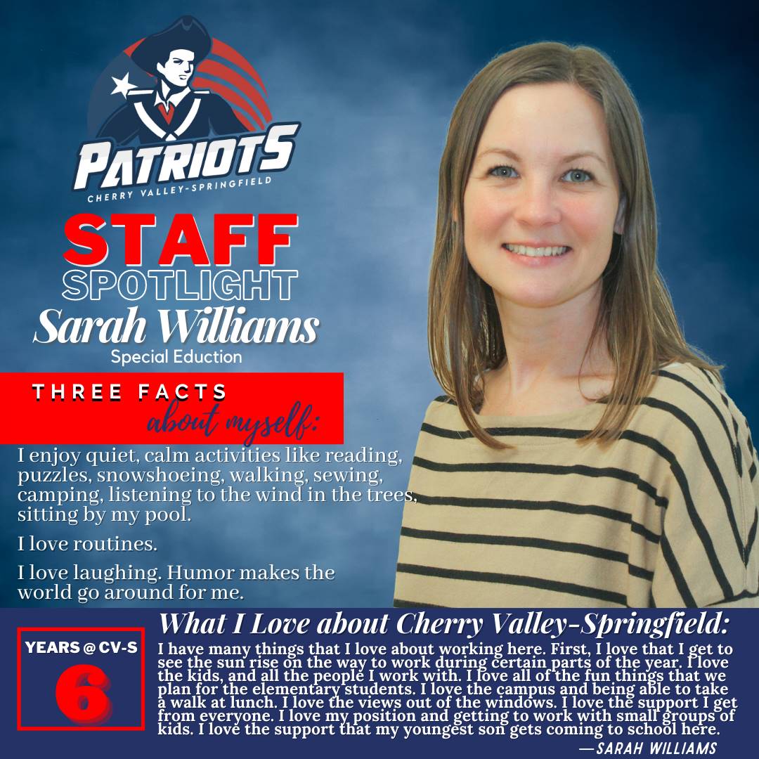 Staff Spotlight: Sarah Williams