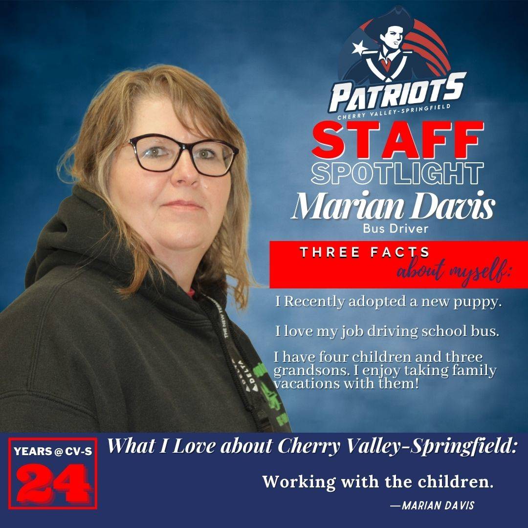 Staff Spotlight: Marian Davis