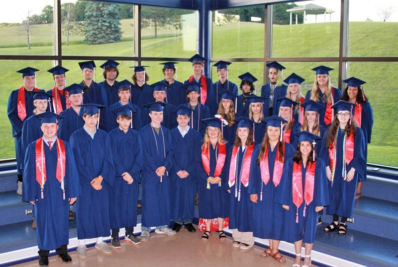 Class of 2022 in Caps and Gowns