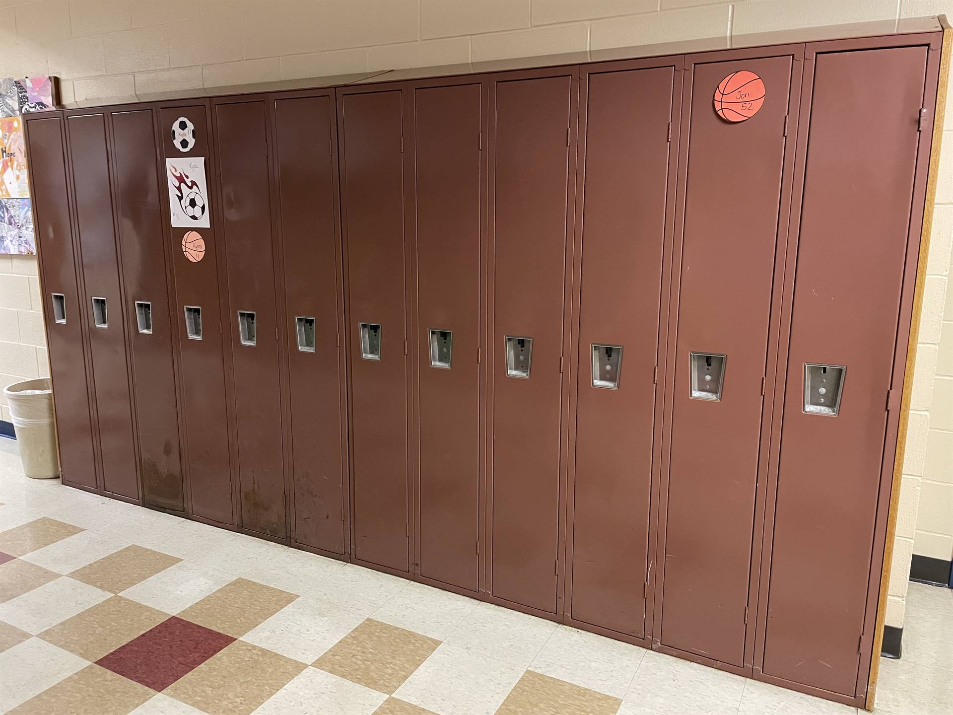 High School lockers