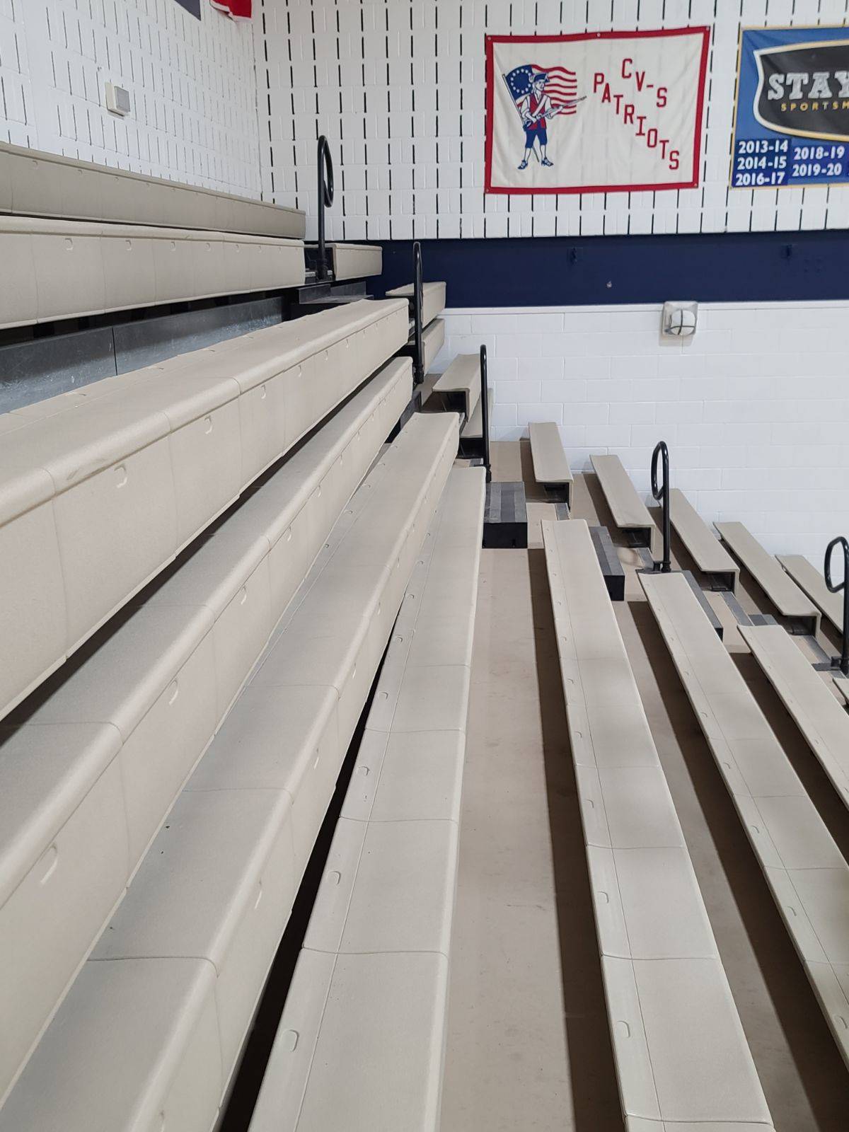 HS gym bleachers