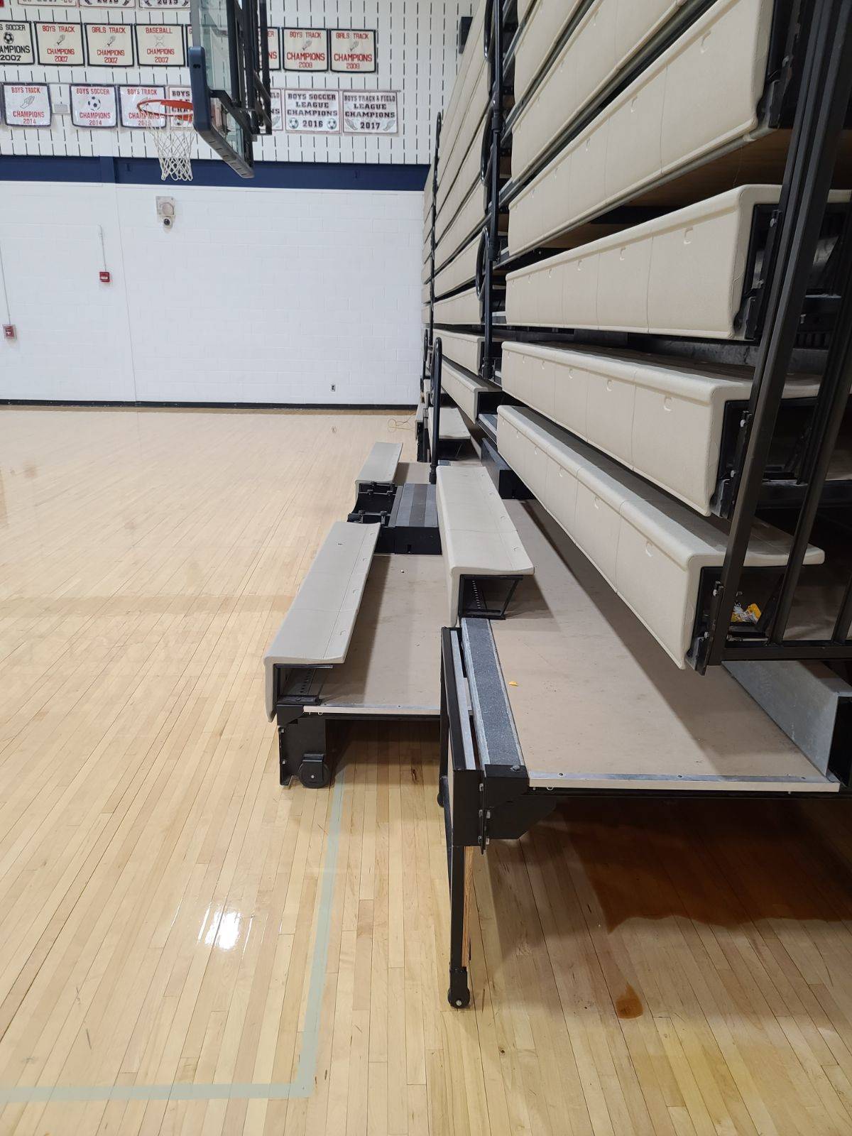 HS gym bleachers