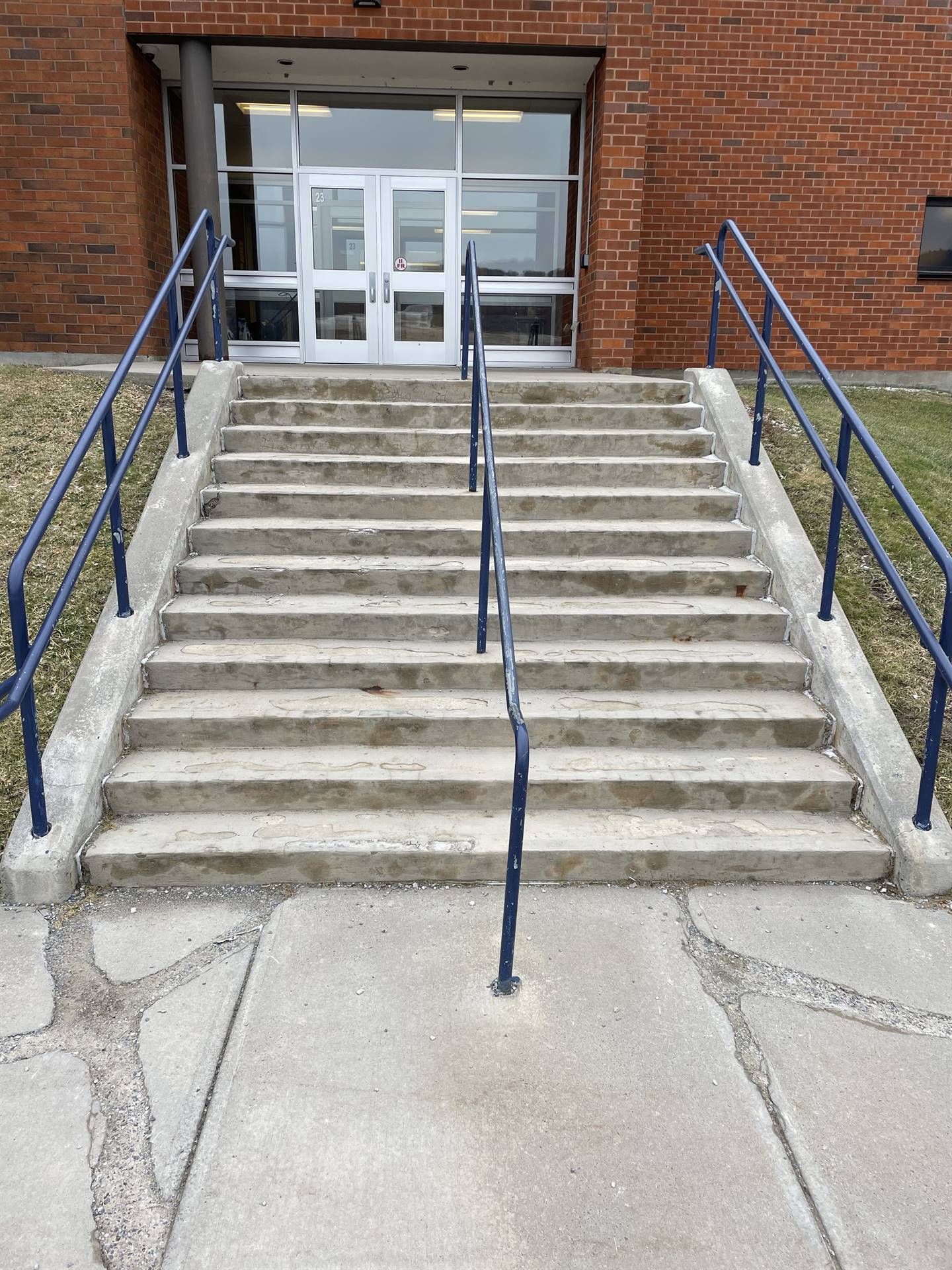 Elementary entrance stairwell